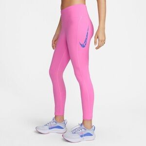 Nike Fast 7/8 Running Leggings Pink Small NWT Dri-FIT High Rise Athletic